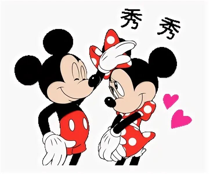 LINE 官 方 贴 图 - Lovely Mickey and Minnie Example with GIF Ani