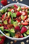 Strawberry Avocado Spinach Salad Recipe Spinach salad, Avoca