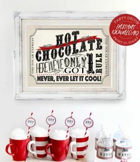 Polar Express Hot Chocolate Poster INSTANT DOWNLOAD Etsy Hot