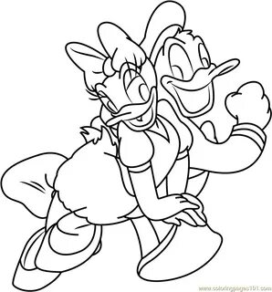 Donald And Daisy Duck Coloring Pages at GetDrawings Free dow