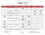 Our Class Schedule for this Holiday week Boxing workout, Cla