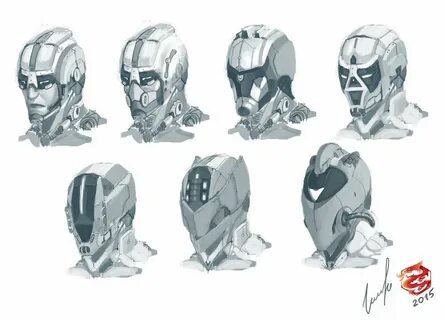 Sci-Fi helmets concept Helmet concept, Robot concept art, Cr