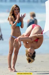 Audrina Patridge in bikini photoshoot on Santa Monica Beach