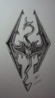 The skyrim symbol Skyrim tattoo, Symbol drawing, Skyrim draw