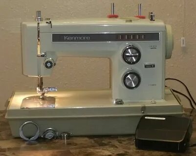 Vintage Kenmore Model 158.13571 Sewing Machine Works Clean #
