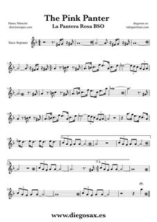 Pin Pink Panther Alto Sax Sheet Music Cake on Pinterest Part