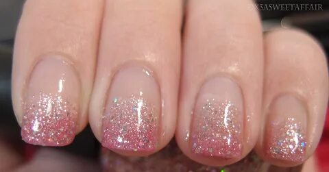 Ombre nails glitter, Glitter tip nails, Beauty nails acrylic