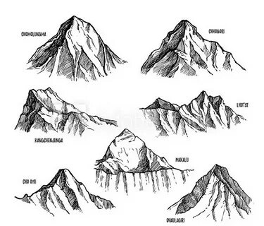 Картинки и Рисунки Эвереста для срисовки