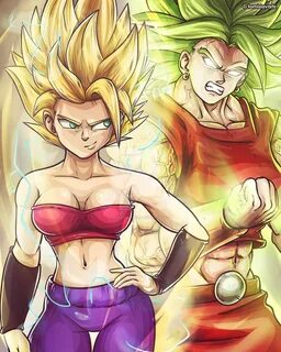 Kale Berserk x Caulifla SSJ2 by TomislavArtz.deviantart.com 