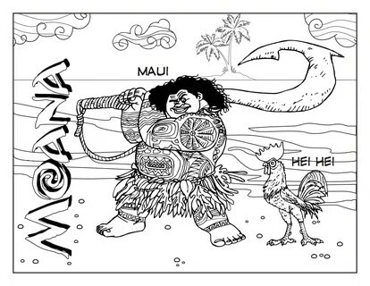 Мауи_4354 - Раскраски от сайта В мире сказки!