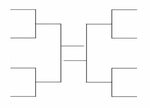 8-Team Bracket: Single Elimination, Printable Tournament Bra