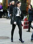 Celebrity Legs and Feet in Tights: Michelle Trachtenberg`s L