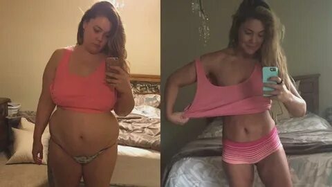 Woman loses 124 pounds after snapping a selfie a day