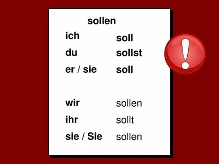Grammatik: sollen Sven Koerber-Abe, ppt download