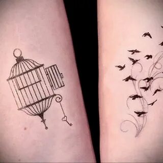 фото тату птица в клетке 02.01.2019 № 024 -bird cage tattoo-