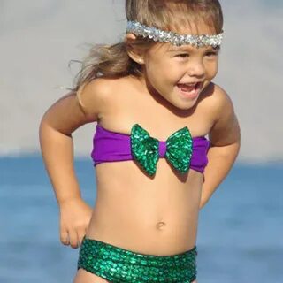 HWYHX Cute Kids Girls Little Mermaid Bikini Swimwear Bathing