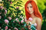 Wallpaper : women, redhead, model, flowers, red, hair, Toy, 