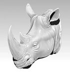 Rhino head 3D model - TurboSquid 1326490