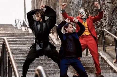 Meme Generator - Joker dancing with Anakin and Peter Parker 