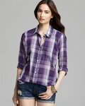 purple gingham shirt womens Clearance shop