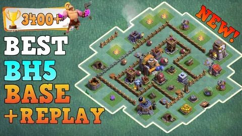Builder Hall 5 Base / BH5 Builder Base w/Replay!! CoC TOP An