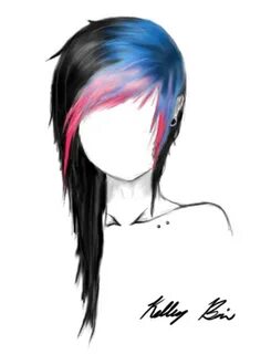 im doing this to my hair but the blue will be black and the 