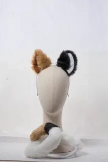 Calico Tortoiseshell Tabby Cat Ears and Tail Set Etsy Cat ea