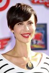 Catherine Bell's pixie New short haircut with a tapered neck