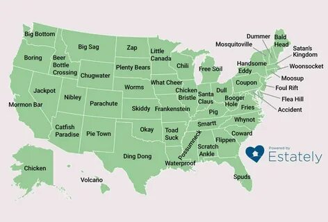 The Weirdest Town Names In All 50 States Weird town names, W