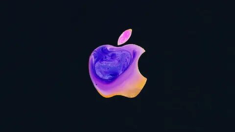 Download apple iphone's logo, dark 1920x1080 wallpaper, full