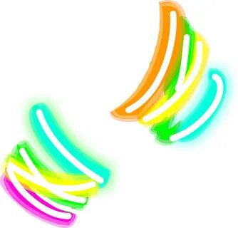 Glow Bracelets - Glow Sticks Clear Background Clipart - Full