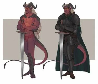 D&D Tumblr Tiefling paladin, Character art, Dungeons and dra