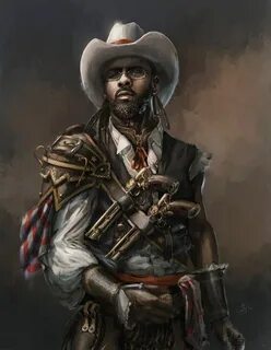 "Steampunk Cowboy", by Angelique Shelley. Steampunk characte