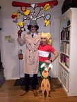 Inspector Gadget and Penny - Hand painted head piece https:/