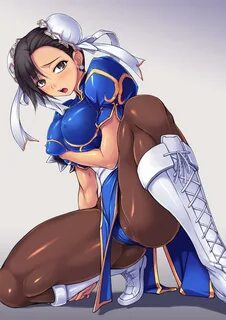 2 次 is Chun-Li from street fighter V polygons pixel art ERO 