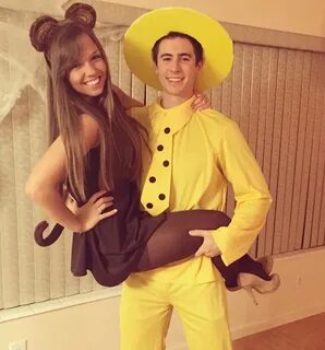 Man in the Yellow Hat and Curious George Couple Costume Clev