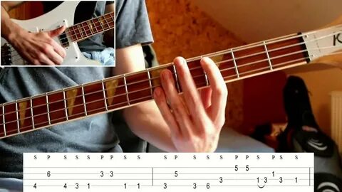 Bruno Mars - Treasure (Bass Tutorial with TABS on screen) - 