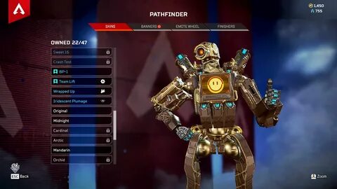 APEX LEGENDS Pathfinder Rare Glistened - YouTube