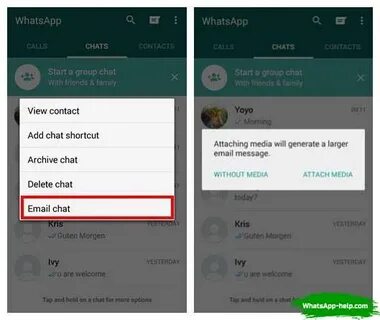 How to track correspondence in Whatsapp (WhatsApp)