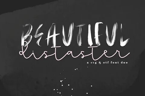 Beautiful Disaster OTF & SVG Font (145438) Regular Font Bund