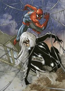 Spiderman and Blackcat color by qualano on DeviantArt Black 