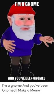 I'MA GNOME AND YOU'VE BEEN GNOMED Makeamemeorg I'm a Gnome a