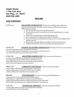 Experience On A Resume Comfortable Volunteer Experience Resu