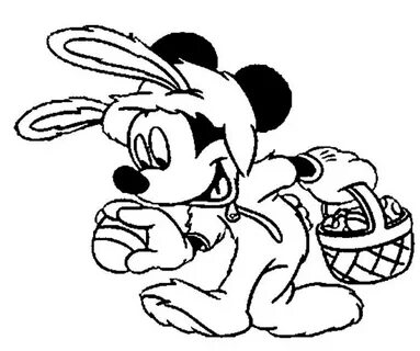Mickey Bunny Easter Disney Coloring Pages - Coloring Ideas