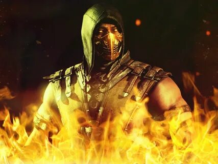 Скачать обои Mortal Kombat, Scorpion, раздел игры в разрешен