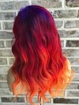 This item is unavailable Etsy Red orange hair, Sunset hair c