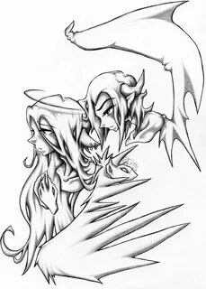 Demon Angel Drawing at GetDrawings Free download