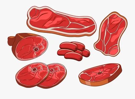 Ham Bacon Meat Drawing - Meat Drawing Png , Free Transparent