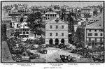 Market Square Providence in 1844 in Rhode Island image - Fre