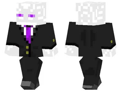 White Enderman in a suit - Monsters/MCPE Skins minecrafts.us